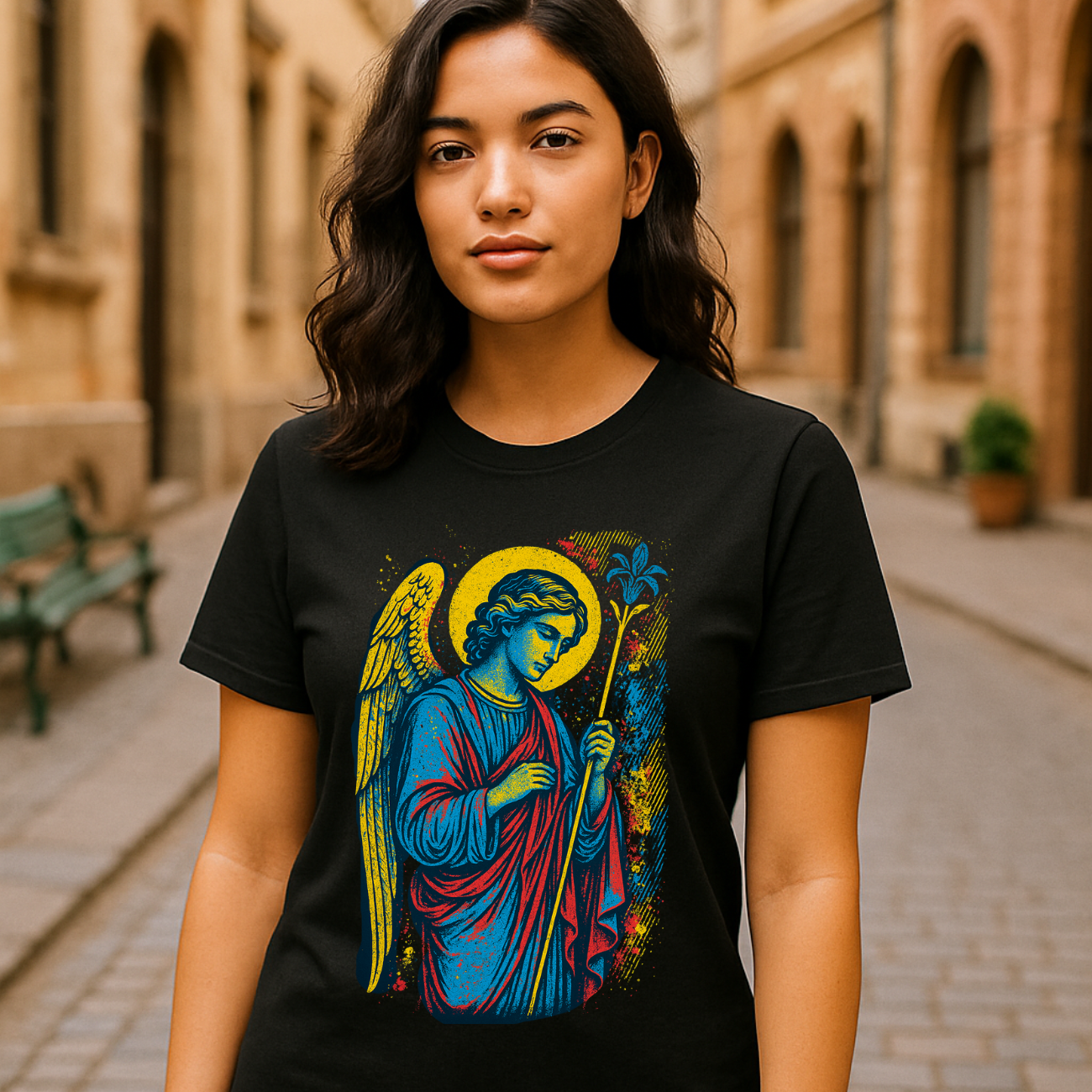 Camiseta Feminina Algodão Básica São Gabriel