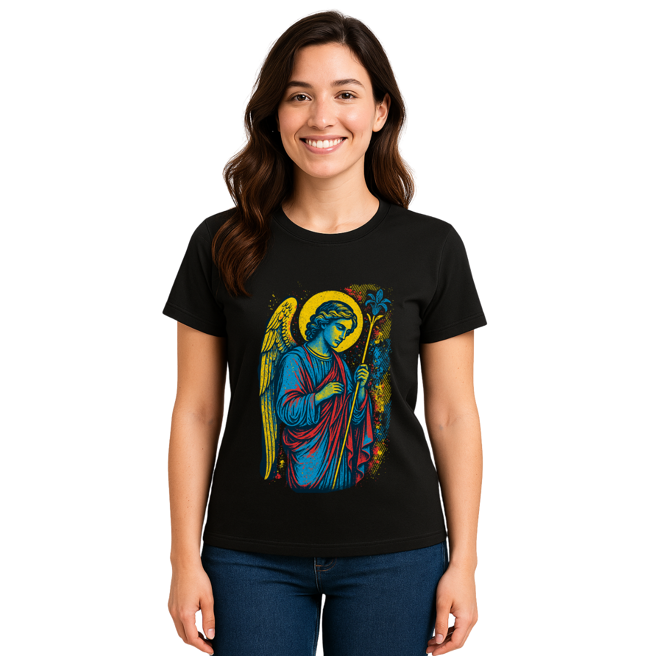 Camiseta Feminina Algodão Básica São Gabriel